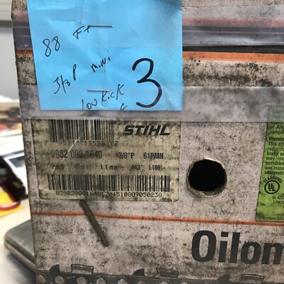 Stihl 3/8''P  61PMN PICCO  1.1MM  .043 CHAIN 88 FEET NO LINKS / BOX LOW KICKBACK
