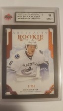 Brock Boeser 2017-18 UD Artifacts Bronze Rookie Hockey Card #37/55 KSA Graded 9!