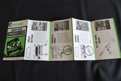 paddy hopkirk motor accessories mini cooper english language Prospekt Brochure - Afbeelding 1 van 2