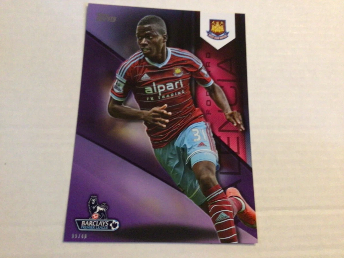 Enner Valencia 150 West Ham United 9 49 5x7 Purple 2014 2015 Topps