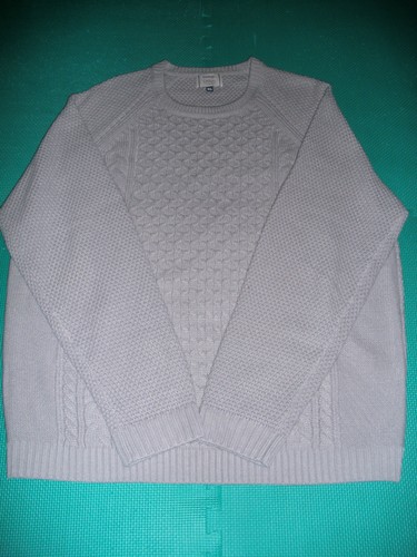 Beige Long Sleeved Cabled Sweater 