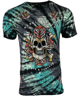 Rebel Saints By Affliction Men's T-shirt FOREVER Premium Quality S-3XL $88