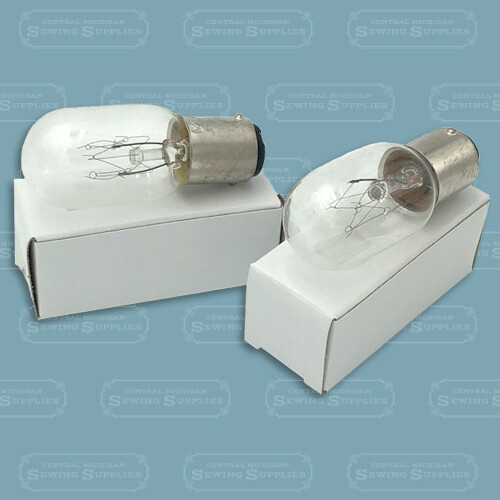 (2 pack) Light Bulbs Push In Style Fits Singer 301A, 401A, 403A, 404 ...