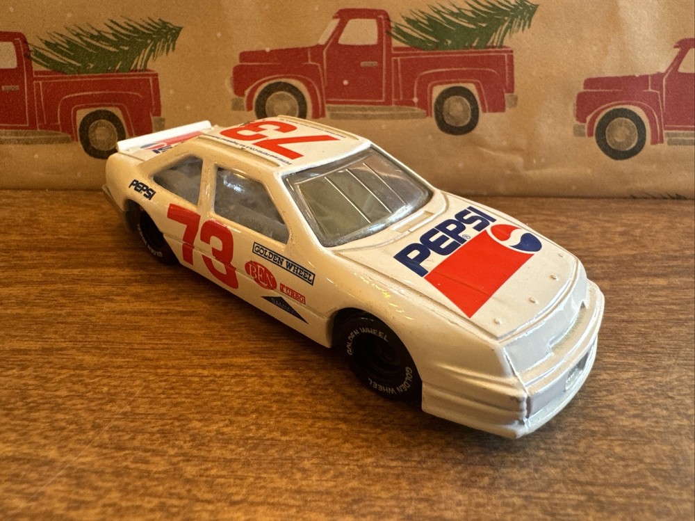 Golden Wheel Pepsi Die Cast Race Car #73 Pepsi Logo Vintage