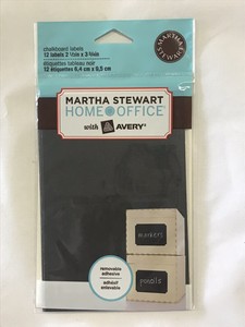 Martha Stewart with Avery - Chalkboard Labels Removable, 12 Labels, 2.5