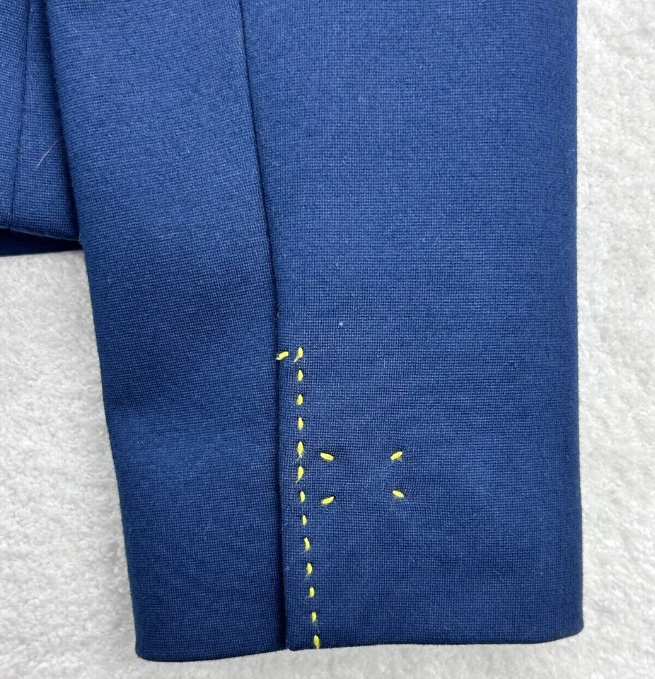 Блейзер женский Trina Turk темно-синий на молнии упаковка 2 шт. плотный стежок укороченный - Изображение 4 из 4