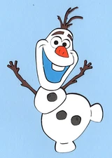 Frozen Die Cut -  Olaf Die Cut - Disney Die Cuts - 6" to 10" tall - HAND LAYERED