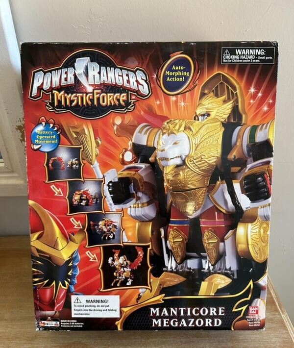 NEW POWER RANGERS MYSTIC FORCE MANTICORE MEGAZORD 2006 2 ZORDS