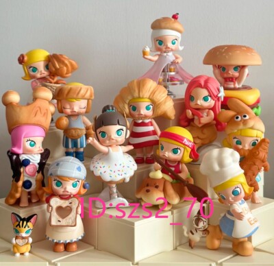 12pcs - Authentic POP MART Molly Carb Lover Baking Time Mini