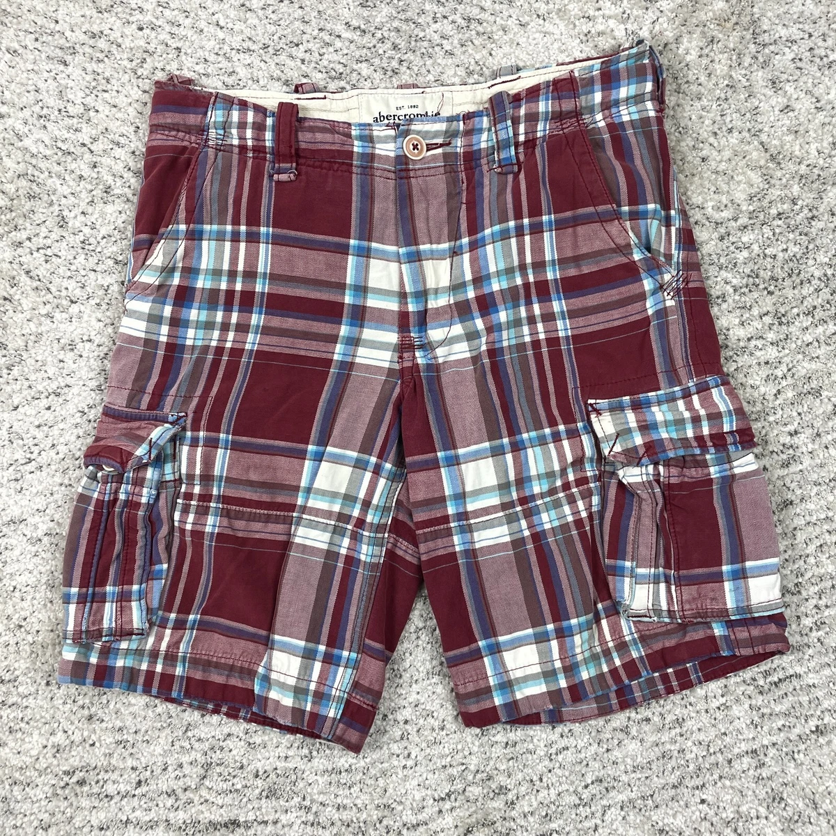 Red white and blue cargo shorts sale