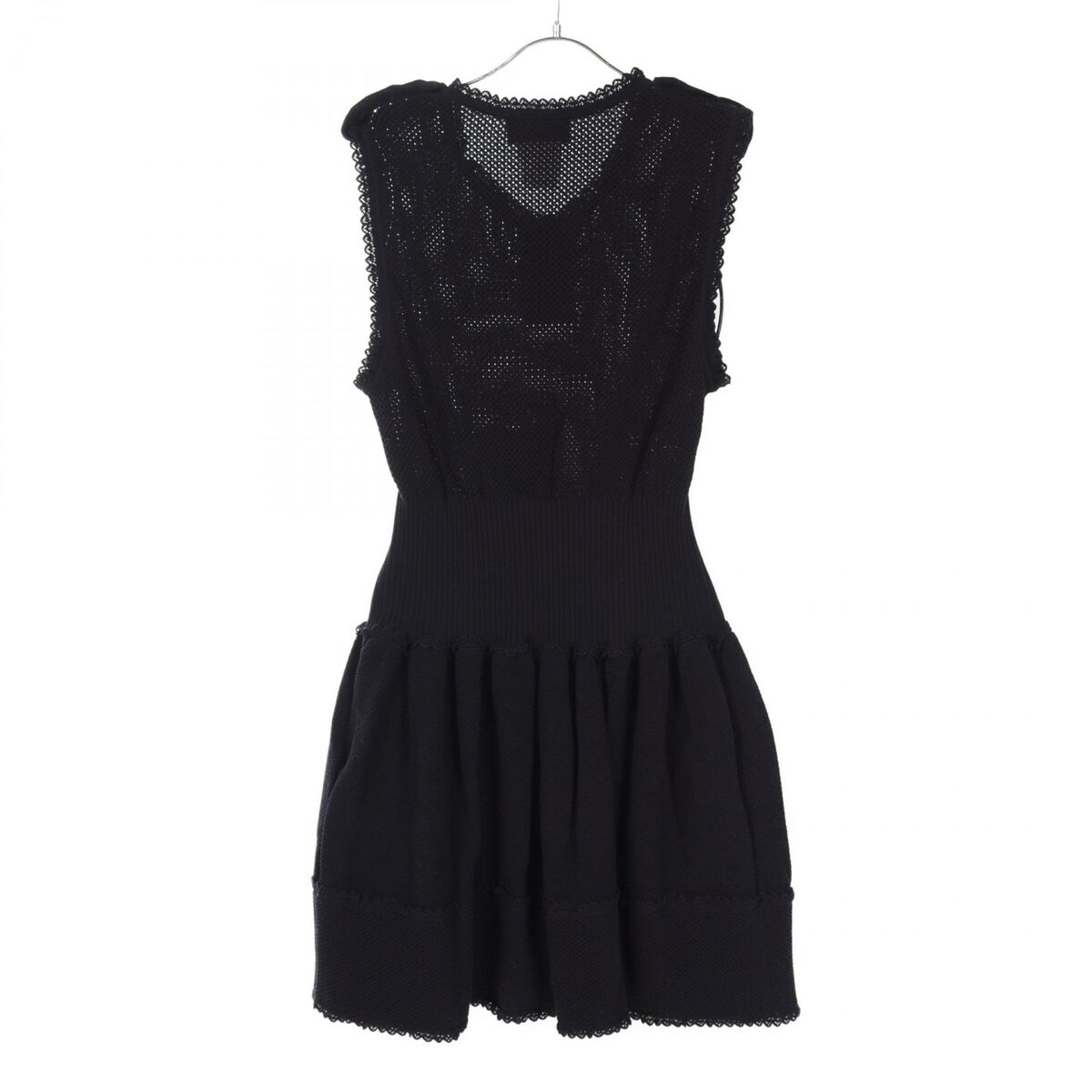 CHANEL COCO Mark button Dress P53709K07001 cotton Navy Used CHANEL COCO Mark button Dress P53709K07001 cotton Navy Used