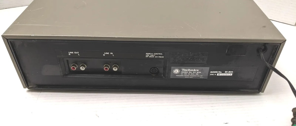 Technics RS-M24 Stereo Cassette Tape Deck Vintage 1979 Made Technics RS-M24 Stereo Cassette Tape Deck Vintage 1979 Made