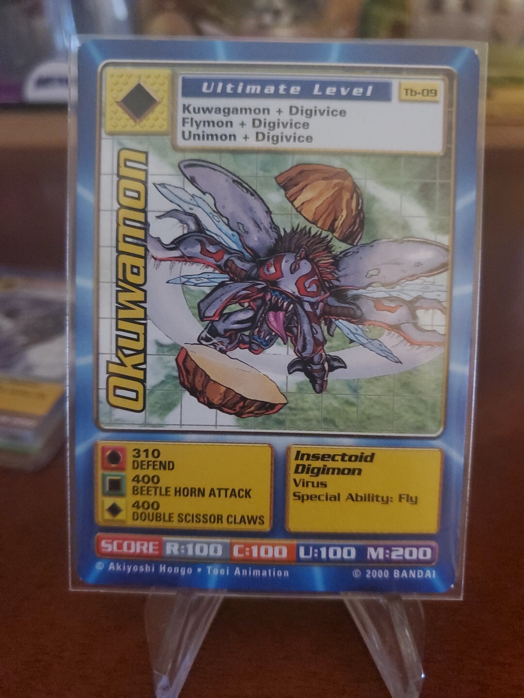 RARE Okuwamon Tb-09 | Digimon Digi-Battle Taco Bell Promo Card | Bandai 2000