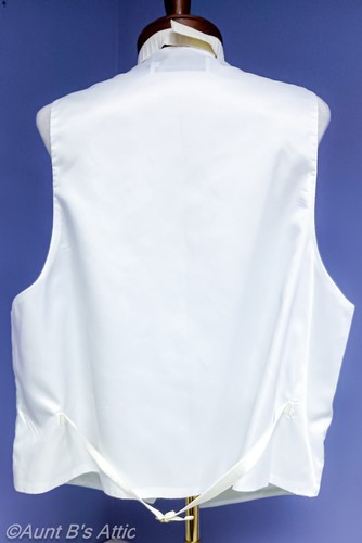 Easter Bunny Vest & Tie Light Green Full Back Hand Decorated Mascot Clothing Ass - Picture 4 of 4