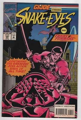 G.I.Joe: A Real American Hero Issue #141 Comic Book. Snake Eyes. Larry Hama.1993