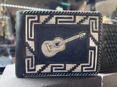 Cártera De Plata Hecha A Mano Guerrero Mexico   Silver Wallet Handmade