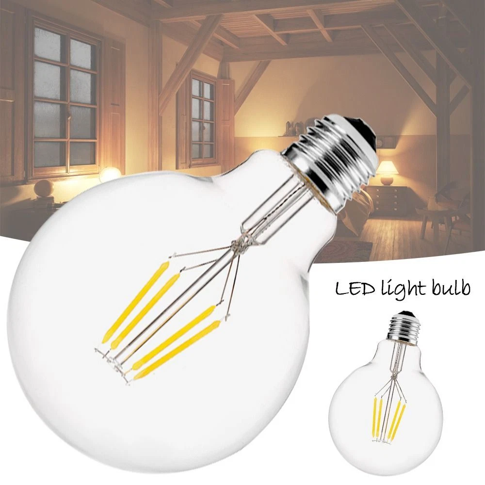 G80 G95 E27 Incandescent 4W 6W 8W 2700K Vintage Bulb LED light