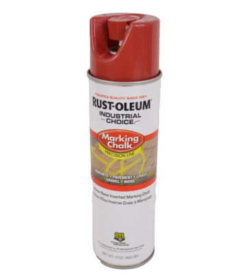 Rust-Oleum APWA Red Marking Chalk Water Based Inverted Spray for Grass Concrete