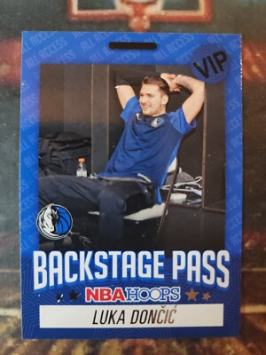 2020-21 Panini NBA Hoops Luka Doncic Backstage Pass #1 Dallas