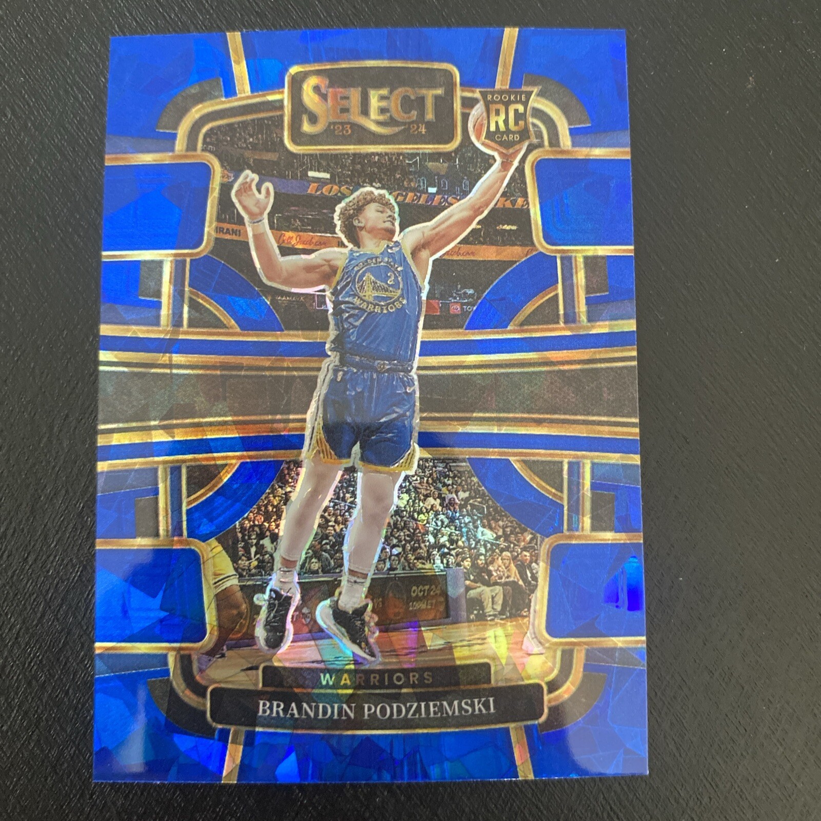 2023-24 Panini Select - Concourse Blue Cracked Ice Prizm #93 Brandin Podziemski