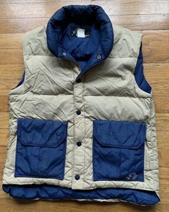 navy blue winter vest