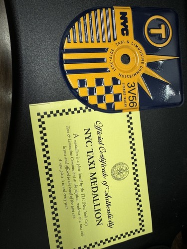 VINTAGE OBSOLETE NEW YORK CITY NYC TAXI MEDALLION (2019-2021)