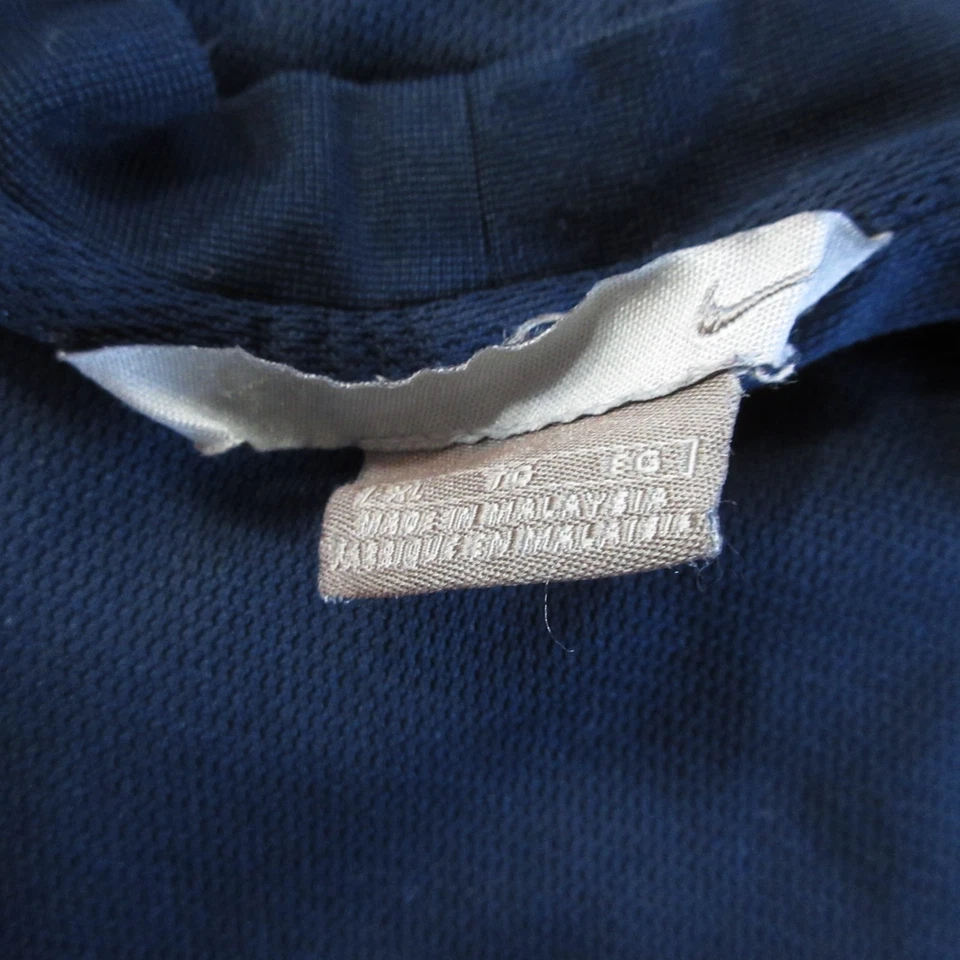 Camisa Nike Vintage Manga Corta Para Hombres XL Azul Plata Etiqueta Ejercicio Correr Swoosh Foto 2 de 4