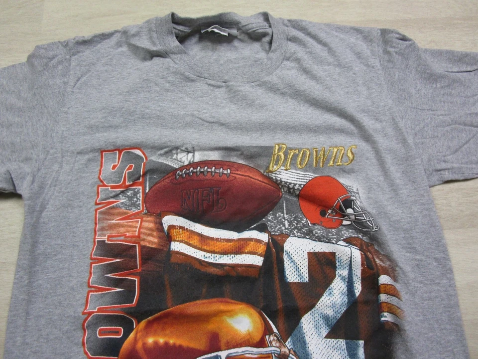 Camiseta de fútbol americano vintage de los Cleveland Browns talla (M) años 90 CSA gráfico casco jersey Foto 3 de 4
