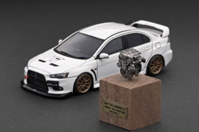 IG 1/43 三菱 ランサーエボリューション Ⅹ ホワイトCZ4A 2566 Ignition Model 1:18 Mitsubishi Lancer Evolution X (CZ4A) White