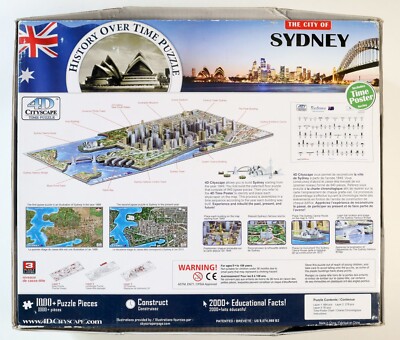 4D Cityscape Sydney's world famous skyline over Time 1000 piece