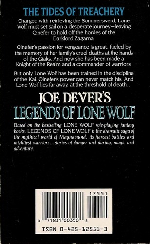 Joe Dever - Legends of Lone Wolf 3 - The Tides of Treacher- US Edition - A-/A/A - Picture 2 of 5
