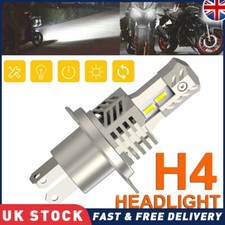 H4 9003 LED Motorcycle Headlight Lamps Kit High Low Beam Super Bright White New