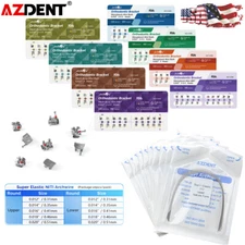 10X Dental Orthodontic Brackets Braces/Arch Wire Nature Super Elastic Niti Round