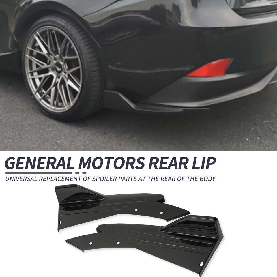 Gloss Black For Toyota Camry Rear Bumper Spoiler Splitter Lip Diffuser Body Kits - Imagem 3 de 4