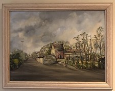 Original Irish Art Oil On Board Painting County Antrim Farm By Dawn Buchanan