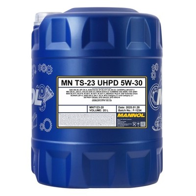 MANNOL 7123 TS-23 UHPD 5W-30 Motoröl, 20 Liter
