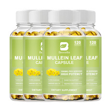Mullein Leaf Extract Softgels 1000mg Lung Detox for Lung Cleanse Supplement