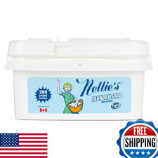 Nellie's Laundry Soda, 200 Loads, Fragrance-Free Concentrated Detergent Powder