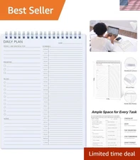 Personal & Work Organization: 24-Hour Productivity Planner in White, 6.5 x 9.8