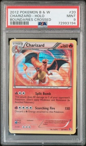 2012 POKEMON B&W BOUNDARIES CROSSED #20 CHARIZARD-HOLO PSA 9