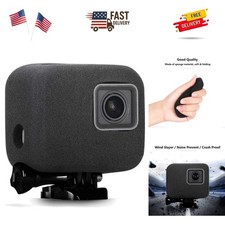 Black Windslayer Housing Frame for GoPro Hero 5, 6, 7 - Noise Reducing Design