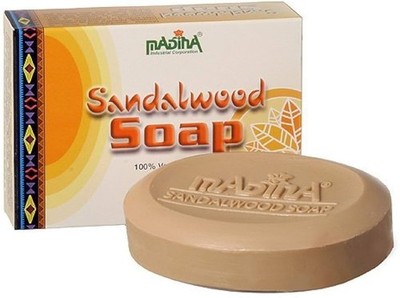 3 Bars Madina Sandalwood Soap 100% Vegetable Base 3.5 oz ea Halal
