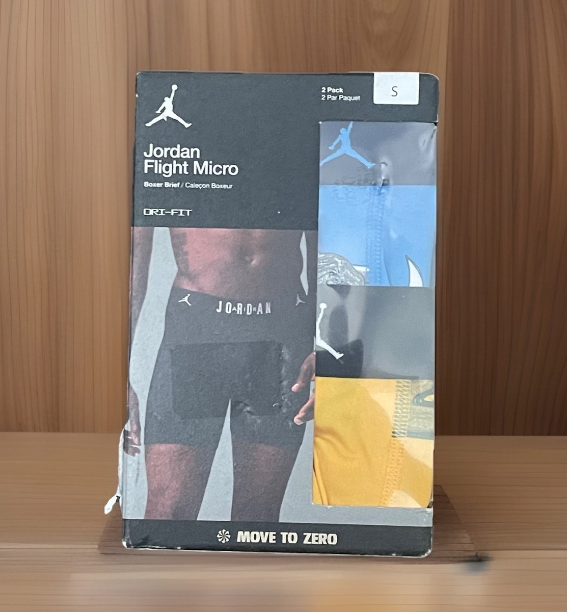 Jordan Flight Micro Dri-FIT Boxer Briefs Men's S 2 Pack Blue