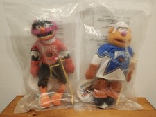 McDonald's Jim Henson's Muppets Animal & Fozzie Bear Hockey Players 1995 Sealed