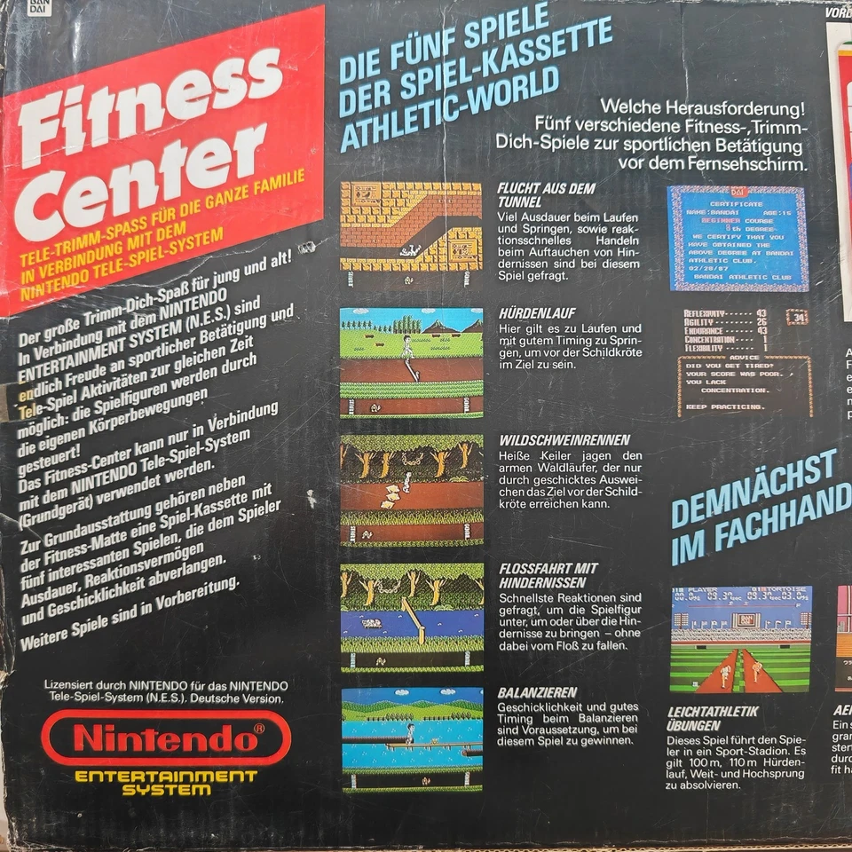 Nintendo - Rare jeu NES Fitness Center + Tapis de sport - Photo 4/4
