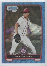 2012 Bowman Chrome Prospects Redemption Refractor Blue Wave Matt Purke 0a1