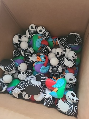 #ad Jack Skellington Duck Mini Size Jeep Duck Plastic Detailed Haloween Sally 25 Set $150.00