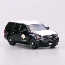 1/64 Tahoe Police Alloy Metal SUV - Texas Highway Patrol Diecast Collectible