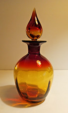 Vintage Rainbow Glass Amberina Tangerine Opti...