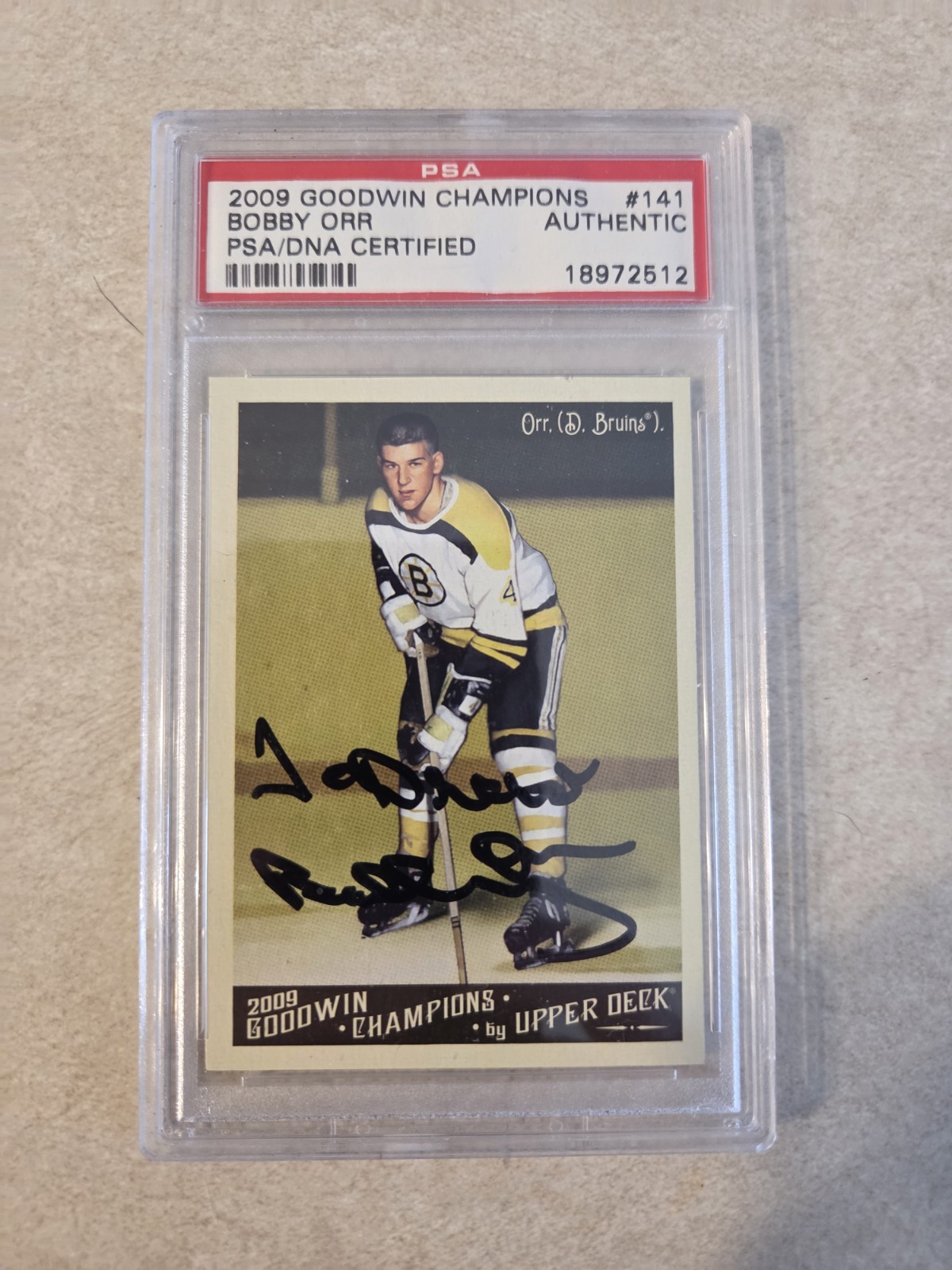 Bobby Orr Auto 2009 Goodwin Champions PSA AUTHENTICATED 